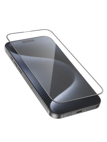 Защитное стекло для iPhone 16 Pro Max HOCO G5 Silk screen HD черный - фото фото 2