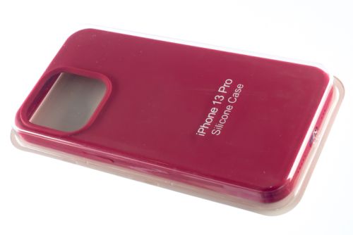Чехол-накладка для iPhone 13 Pro SILICONE CASE закрытый малиновый (36) оптом, в розницу Центр Компаньон фото 2