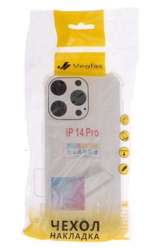 Чехол-накладка для iPhone 14 Pro VEGLAS Air Antishock прозрачный оптом, в розницу Центр Компаньон фото 3