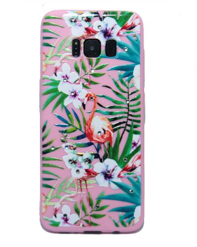 Чехол-накладка для Samsung G950F S8 FASHION Розовое TPU стразы Вид 5 - оптовая продажа Чехол-накладка для Samsung G950F S8 FASHION Розовое TPU стразы Вид 5 - фото