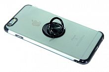 Купить Чехол-накладка для iPhone 6/6S Plus ELECTROPLATED TPU КОЛЬЦО черный оптом, в розницу в ОРЦ Компаньон