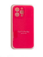 Купить Чехол-накладка для iPhone 15 Pro Max VEGLAS SILICONE CASE NL Защита камеры глубокий розовый (47) оптом, в розницу в ОРЦ Компаньон