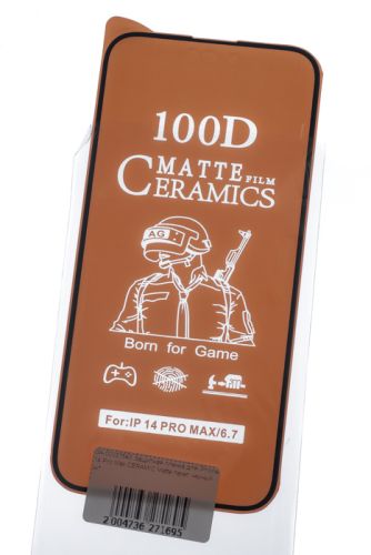 Защитная пленка для iPhone 14 Pro Max CERAMIC Matte пакет черный оптом, в розницу Центр Компаньон фото 3