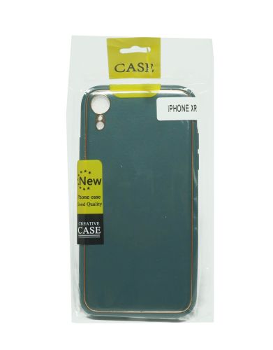 Чехол-накладка для iPhone XR PC+PU LEATHER CASE темно-зеленый оптом, в розницу Центр Компаньон фото 2