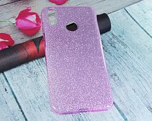 Чехол-накладка для HUAWEI Honor 8C JZZS Shinny 3в1 TPU фиолетовая - фото