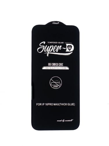 Защитное стекло для iPhone 16 Pro Max Mietubl Super-D пакет Комплект 10шт черный - фото