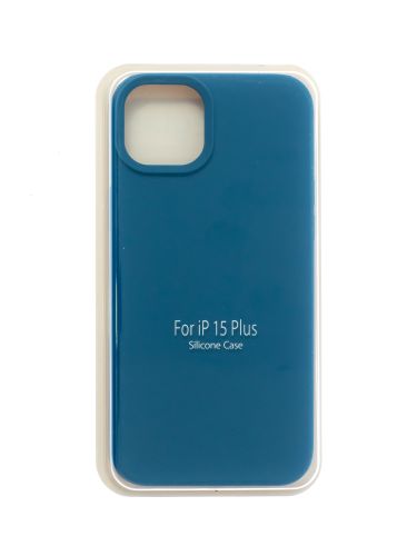 Чехол-накладка для iPhone 15 Plus SILICONE CASE закрытый синий деним (20) оптом, в розницу Центр Компаньон