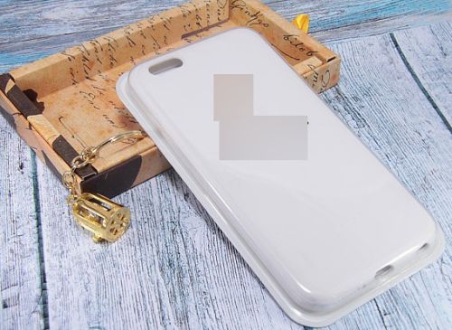 Чехол-накладка для iPhone 6/6S Plus  SILICONE CASE закрытый белый (9) оптом, в розницу Центр Компаньон