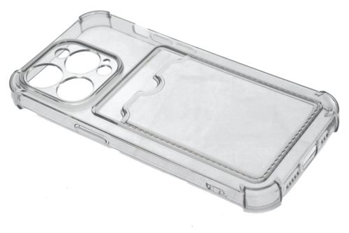 Чехол-накладка для iPhone 14 Pro VEGLAS Air Pocket черно-прозрачный оптом, в розницу Центр Компаньон фото 2