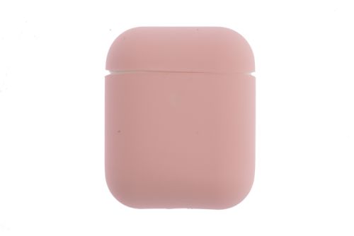 Чехол для наушников Airpods Silicone без карабина светло-розовый оптом, в розницу Центр Компаньон фото 3