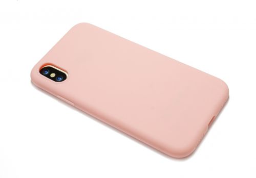 Чехол-накладка для iPhone X/XS LATEX розовый - оптовая продажа фото 3 Чехол-накладка для iPhone X/XS LATEX розовый - фото фото 3