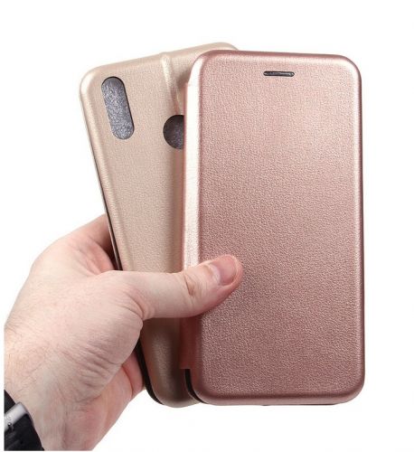 Чехол-книжка для HUAWEI Honor 8C BUSINESS розовое золото - фото