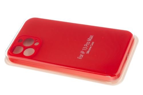 Чехол-накладка для iPhone 13 Pro Max VEGLAS SILICONE CASE NL Защита камеры красная (14) оптом, в розницу Центр Компаньон фото 2