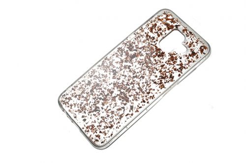 Чехол-накладка для Samsung A600 A6 2018 GLITTER TPU бронзовый - фото фото 2