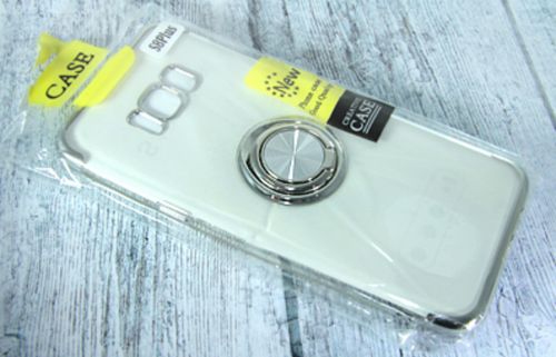 Чехол-накладка для Samsung G955F S8 Plus ELECTROPLATED TPU КОЛЬЦО серебро - фото фото 2