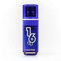 USB флэш карта 16 Gb USB 3.0 Smart Buy Glossy темно-синий - фото