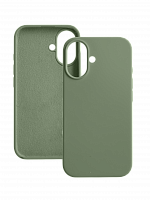 Чехол-накладка для iPhone 16 Plus VEGLAS SILICONE CASE закрытый хаки (64) - фото