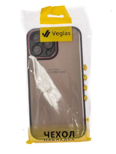 Чехол-накладка для iPhone 13 Pro Max VEGLAS Crystal Shield черный оптом, в розницу Центр Компаньон фото 3