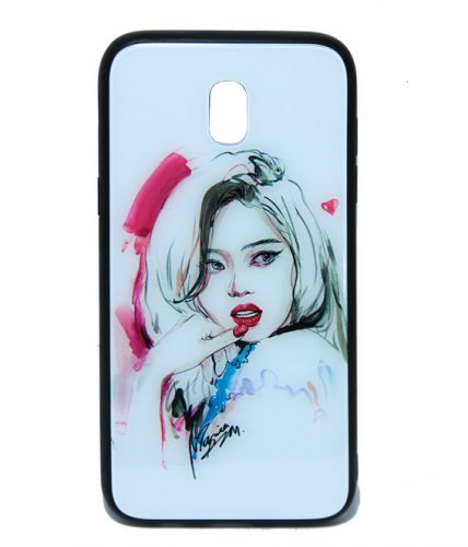 Чехол-накладка для Samsung J530 J5 2017 LOVELY GLASS TPU девушка коробка - оптовая продажа Чехол-накладка для Samsung J530 J5 2017 LOVELY GLASS TPU девушка коробка - фото