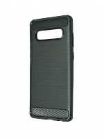 Купить Чехол-накладка для Samsung G975F S10 Plus BECATION CARBON FIBER TPU ANTISHOCK черный оптом, в розницу в ОРЦ Компаньон