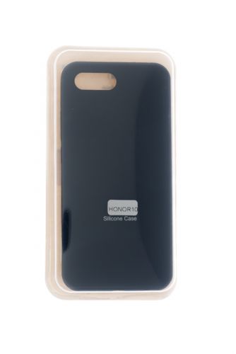 Чехол-накладка для HUAWEI Honor 10 VEGLAS SILICONE CASE закрытый черный (3)																									 оптом, в розницу Центр Компаньон