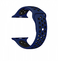 Купить Ремешок для Apple Watch Sport Отверстия 42/44mm сине-черный оптом, в розницу в ОРЦ Компаньон