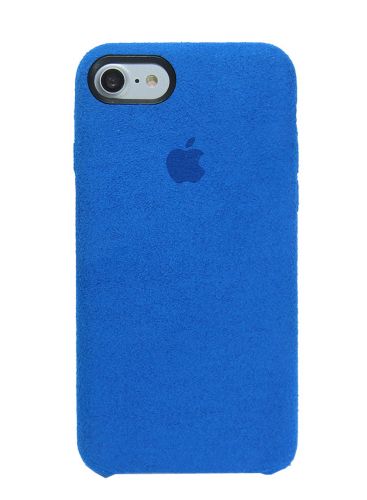 Чехол-накладка для iPhone 7/8/SE ALCANTARA CASE синий - фото фото 3