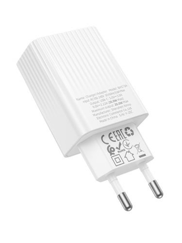 СЗУ Type-C BOROFONE BAS73A Source 3A PD20W белый - оптовая продажа фото 4 СЗУ Type-C BOROFONE BAS73A Source 3A PD20W белый - фото фото 4
