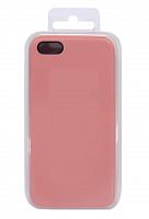 Чехол-накладка для iPhone 5/5S/SE  SILICONE CASE закрытый розовый (6) - фото