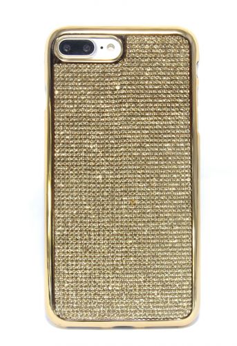 Чехол-накладка для iPhone 7/8 Plus C-CASE стразы РАМКА TPU золото - оптовая продажа Чехол-накладка для iPhone 7/8 Plus C-CASE стразы РАМКА TPU золото - фото