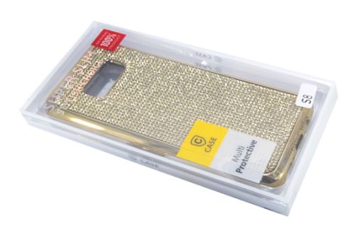 Чехол-накладка для Samsung G950H S8 C-CASE стразы РАМКА TPU золото оптом, в розницу Центр Компаньон фото 2