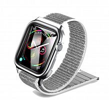 Купить Ремешок для Apple Watch USAMS US-ZB074 Nylon Loop Strap 42/44mm серебро оптом, в розницу в ОРЦ Компаньон
