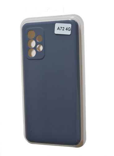 Чехол-накладка для Samsung A725F A72 VEGLAS SILICONE CASE закрытый темно-синий (8) оптом, в розницу Центр Компаньон