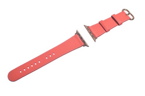 Ремешок для Apple Watch Leather With Buckle 38/40/41mm красный оптом, в розницу Центр Компаньон