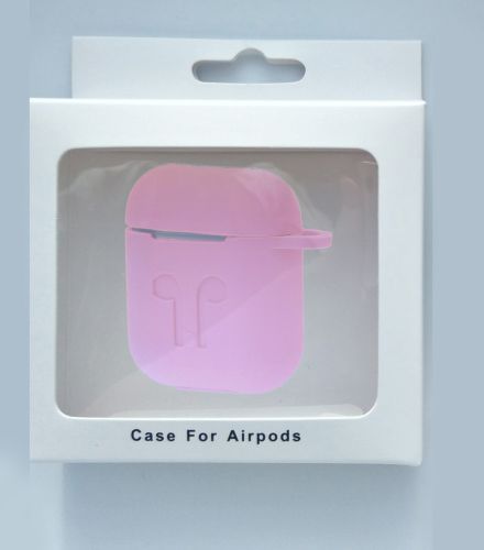 Чехол для наушников Airpods Silicone розовый оптом, в розницу Центр Компаньон фото 2