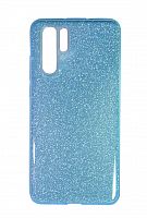 Купить Чехол-накладка для HUAWEI P30 Pro JZZS Shinny 3в1 TPU синяя оптом, в розницу в ОРЦ Компаньон