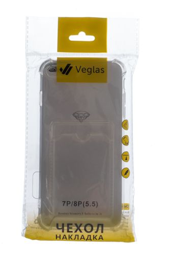 Чехол-накладка для iPhone 7/8 Plus VEGLAS Air Pocket прозрачный оптом, в розницу Центр Компаньон фото 4