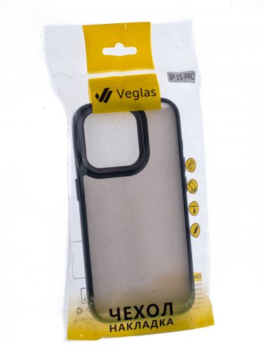 Чехол-накладка для iPhone 15 Pro VEGLAS Fog Glow черный оптом, в розницу Центр Компаньон фото 3