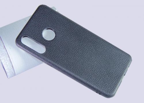 Чехол-накладка для HUAWEI P30 Lite FASHION LITCHI TPU черный - фото