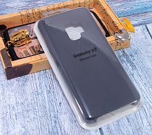Чехол-накладка для Samsung G960F S9 SILICONE CASE темно-серый - фото