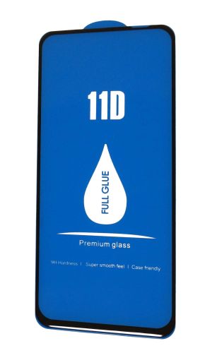 Защитное стекло для HUAWEI P40 Lite 11D FULL GLUE (синяя основа) пакет черный оптом, в розницу Центр Компаньон