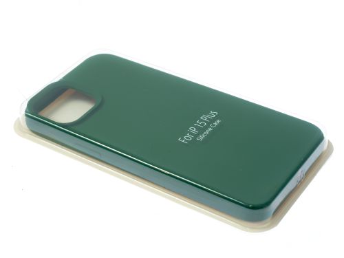 Чехол-накладка для iPhone 15 Plus SILICONE CASE закрытый темно-зеленый (49) оптом, в розницу Центр Компаньон фото 2