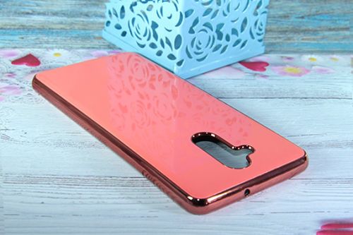 Чехол-накладка для HUAWEI Mate 20 Lite ELECTROPLATED TPU+PET коралловый - фото