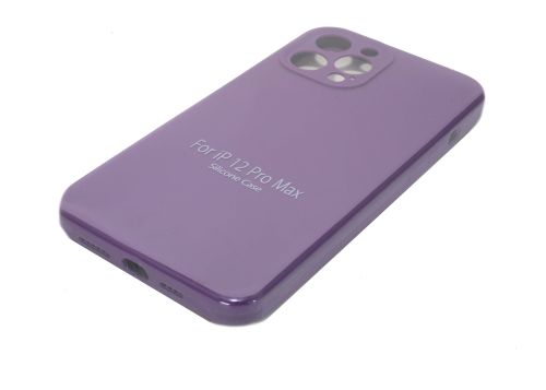 Чехол-накладка для iPhone 12 Pro Max VEGLAS SILICONE CASE NL Защита камеры фиолетовый (45) оптом, в розницу Центр Компаньон фото 2
