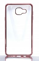 Чехол-накладка для Samsung A710F A7 РАМКА TPU розовое золото  - фото