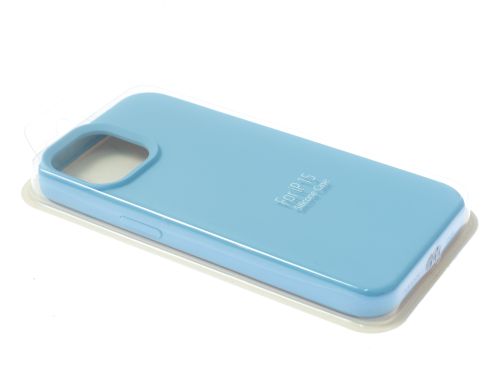 Чехол-накладка для iPhone 15 SILICONE CASE закрытый сиренево-голубой (5) оптом, в розницу Центр Компаньон фото 2