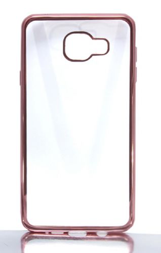 Чехол-накладка для Samsung A710F A7 РАМКА TPU розовое золото  - фото
