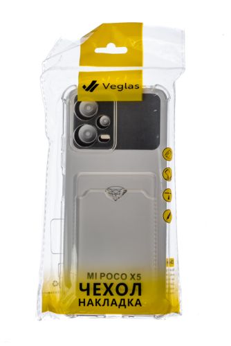 Чехол-накладка для XIAOMI Redmi Note 12 5G/Poco X5 VEGLAS Air Pocket прозрачный оптом, в розницу Центр Компаньон фото 4