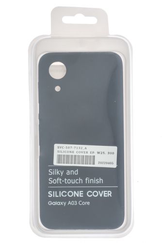 Чехол-накладка для Samsung A032F A03 Core SILICONE CASE OP закрытый черный (3) оптом, в розницу Центр Компаньон фото 4
