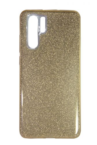Чехол-накладка для HUAWEI P30 Pro JZZS Shinny 3в1 TPU золото - фото